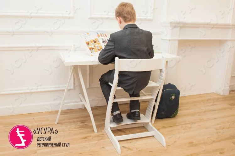 Растущий стул Усура Белый_13