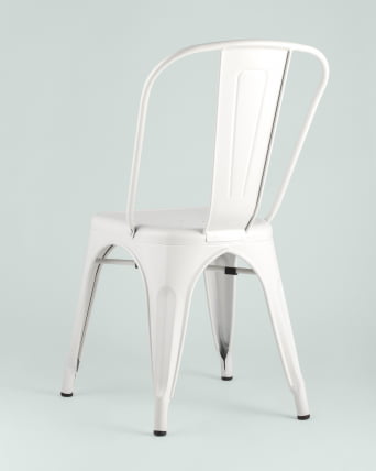 Стул TOLIX с высокой спинкой Белый матовый_4