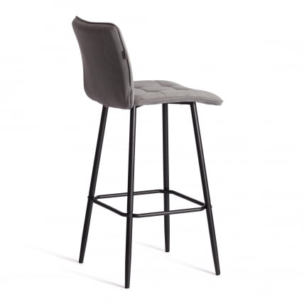 Барный стул Bari/Бари велюр, серый, 29, 45х56х110 см_2