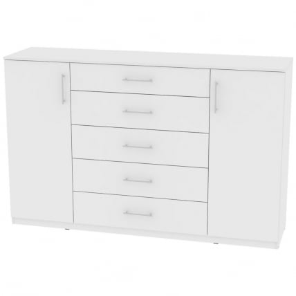 Комод Калисто(К34)1147х1802х468ручкарейлинг160мм(Белый) / Калисто(K34)1147х1802х468ручкарейлинг160мм(Белый)_0