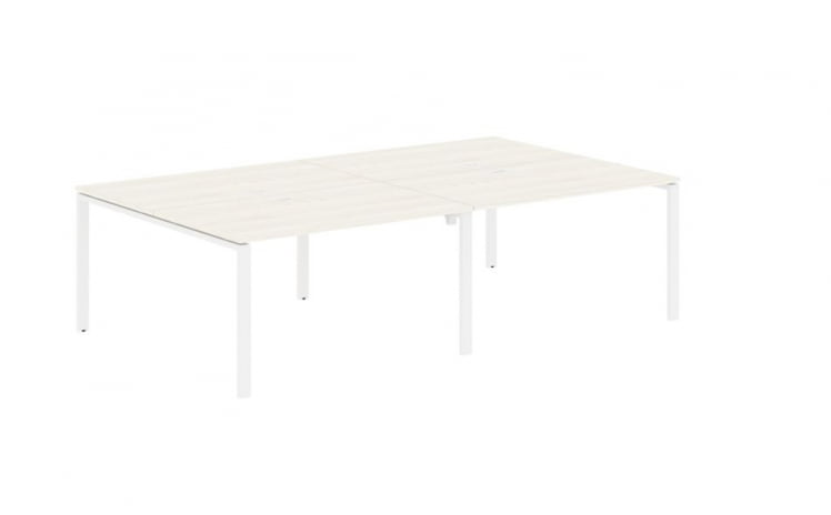 Бенч-система 4-местная EDIS EUWST 2716 Ясень Траун Белый_0