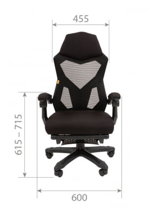 Геймерское кресло CHAIRMAN CH571 Черный-красный_6