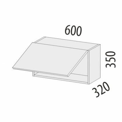 Антресоль (с системой плавного закрывания) Бьянка 102.101_5