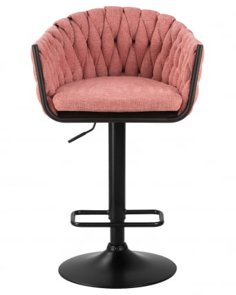 Стул барный DOBRIN LEON Розовая ткань LAR 275-10_5