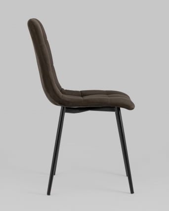 Стул Oliver велюр Темно-коричневый_2