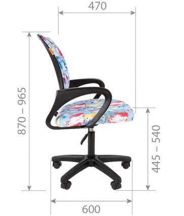 Детское кресло CHAIRMAN KIDS 103 LT black НЛО_4