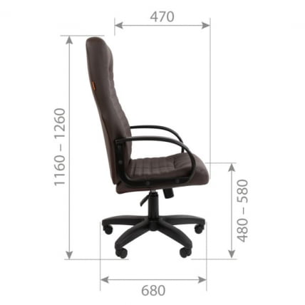 Офисное кресло CHAIRMAN 480ЛТ, экокожа, коричневый / 480LT,_4