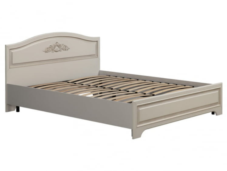 Кровать 1600 комфорт Белла модуль 07 белый/джелато софт_0