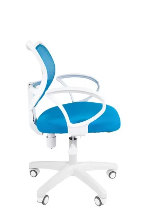 Компьютерное кресло Chairman 450 LT Белый пластик Голубой_2
