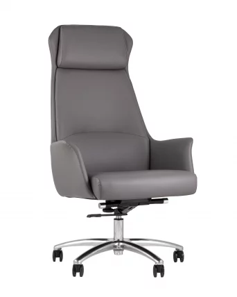 Кресло руководителя ТопЧаирс Викинг Серое / TopChairs Viking_0