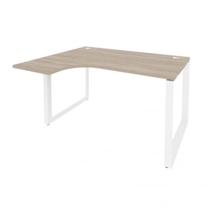 Стол эргономичный левый на О-образном м/к ONIX O.MO-SA-3L Дуб Аттик/Белый_0