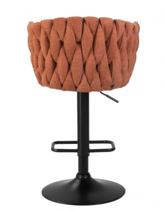 Стул барный DOBRIN LEON (оранжевая ткань (LAR 275-27)) 2 шт_6