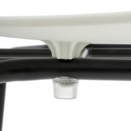 Стул VAN HALLEN (mod. 2433) пластик/металл, 54,5х53,5х76 см, высота до сиденья 46 см, белый/черный_6