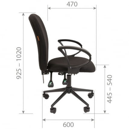 Офисное кресло CHAIRMAN 9801 BLACK Серый_5