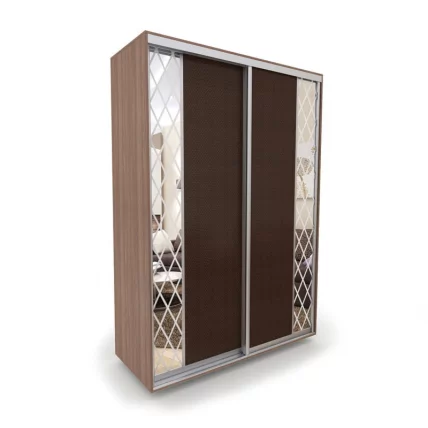 Шкаф-купе 2-х дверный Акцент-Вера КР 1600х600  Ясень шимо тёмный_0