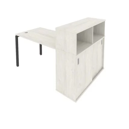 Рабочая станция с опорным шкафом-купе Metal System Б.РС-СШК-3.2 Наварра/Антрацит_0