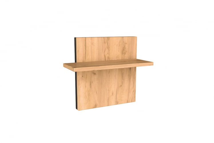 Полка навесная Норд ЛД.677.130.000 Дуб золотой/Чёрный_1