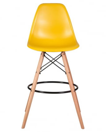 Стул барный DOBRIN DSW BAR (ножки светлый бук, цвет горчичный (Y-03)) 2 шт_6