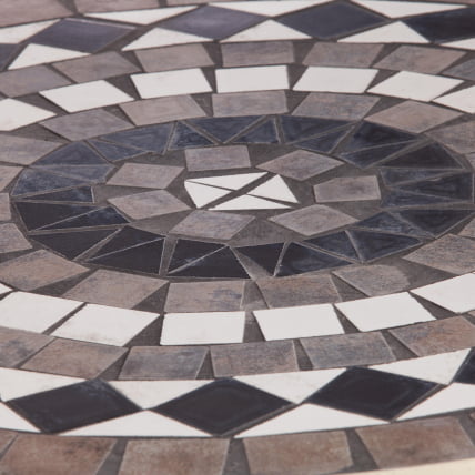 Стол Secret de Maison ROMEO (mod. PL08-7451RV) металл, 60*72см, белый/плитка калейдоскоп_3