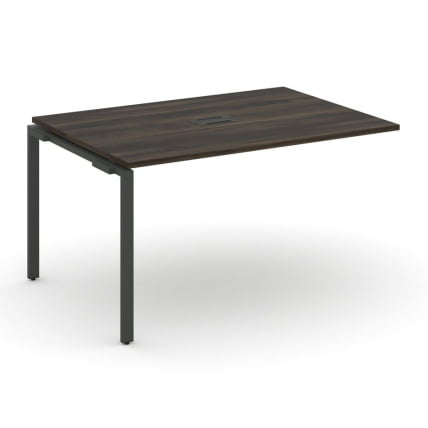 Проходной наборный элемент переговорного стола CONCEPT CN.NPRG-014 Дуб Мали Антрацит_0