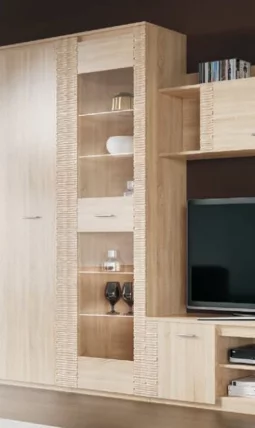 Витрина Элана (В) Дуб сонома_2