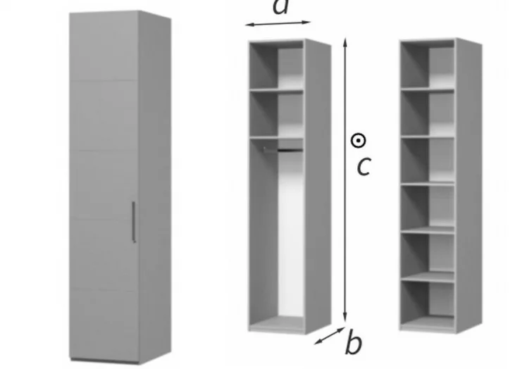 Шкаф-пенал Вива ШР-1 Фарго Мокко глянец_1