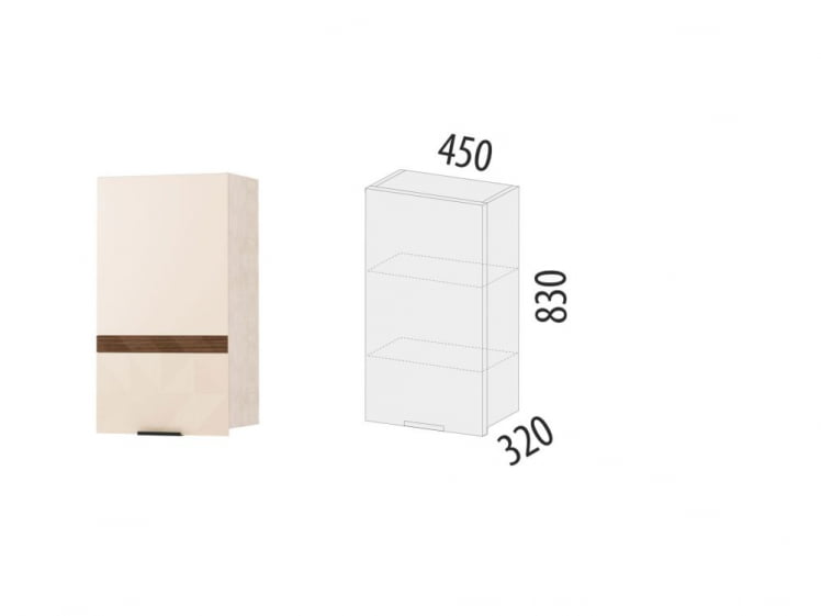 Шкаф кухонный (лев/прав) Дакота 103.22_1