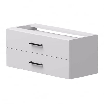 Модуль с ящиками для стеллажа металлического (комплект элементов стеллажа) Everprof EVO 254Н012 Белый Черный_0