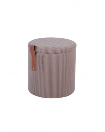 Пуф Руни S с ящиком вельвет коричневый_1