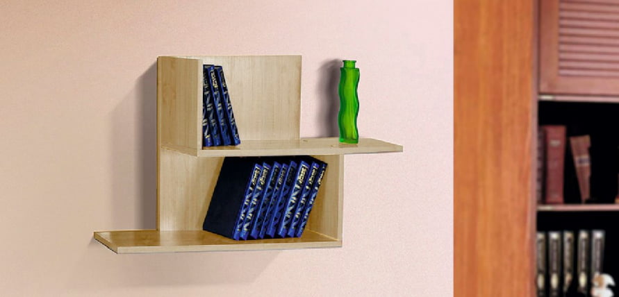 Полка для книг - 2 (Клен)_0