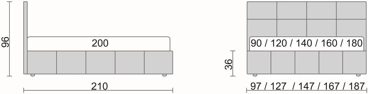 Кровать Liliana Бежевый_68174_1