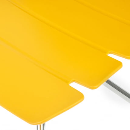 Стул офисный HANSEN (mod. 606-1) / 1 шт. в упаковке пластик/металл, 50х51х81 см, высота до сиденья 45 см, оранжевый/хром_5