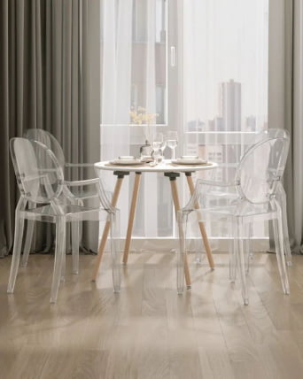 Стол круглый Рокки New D=80 белый_6