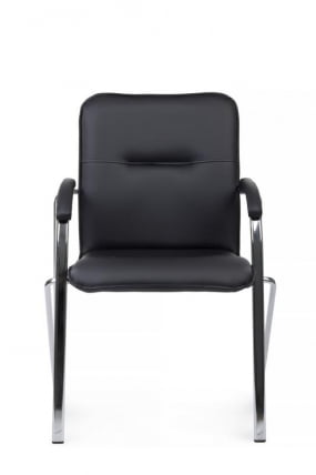 Стул Самба с мягкими подлокотниками SMB-01H Хром гальв. Черный_7