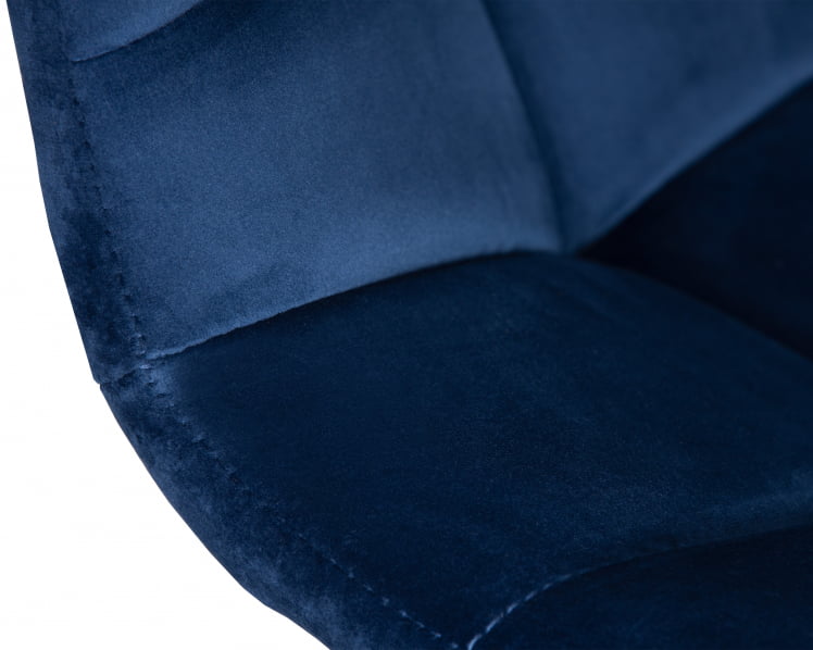 Стул барный DOBRIN TAILOR WHITE (синий велюр (MJ9-117)) 2 шт_8