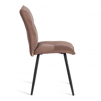Стул обеденный Sweet велюр, 46х55х88, бежевый/черный, (Porsche 5)_1