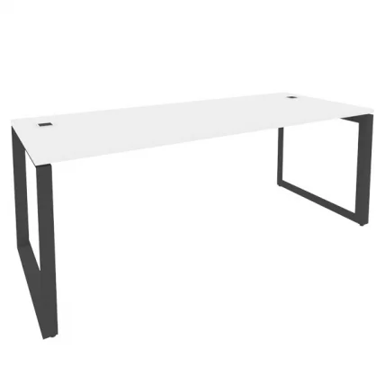 Стол рабочий руководителя на О-образном м/к ONIX O.MO-SRR-6.8 Белый Бриллиант/Антрацит_0