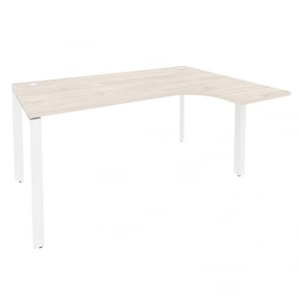 Стол эргономичный правый на П-образном м/к ONIX O.MP-SA-4R Денвер Светлый/Белый_0