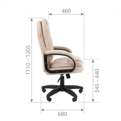 Кресло руководителя Chairman 668 LT Бежевый_6