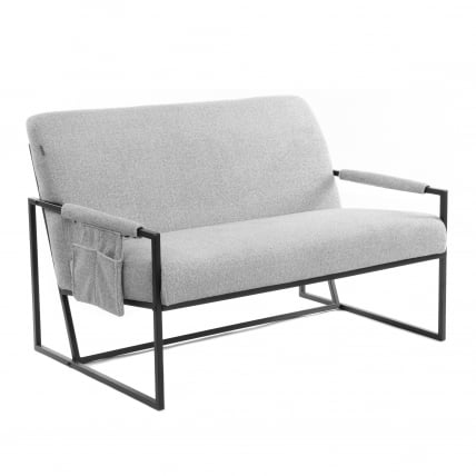 Диван Charli LUX/Чарли Люкс велюр/букле, VT shape silver_0