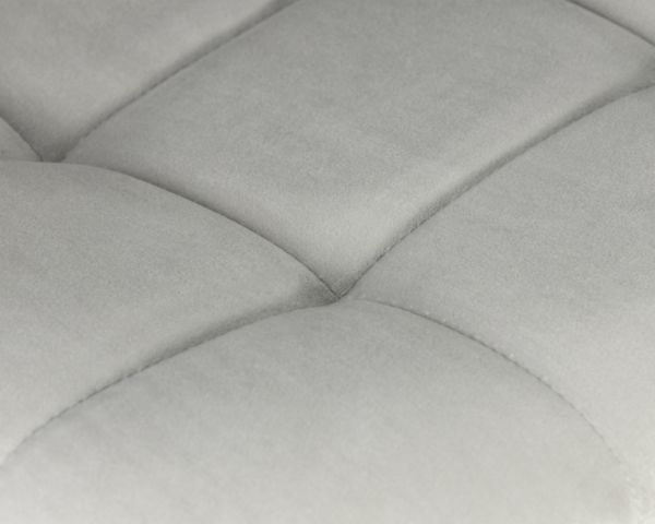 Стул барный DOBRIN NICOLE (черные матовые ножки, светло-серый велюр (108-52)) 2 шт_8