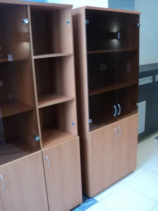 Шкаф для документов с тонированным стеклом Р.Ш-2СТ вишня Оксфорд_1