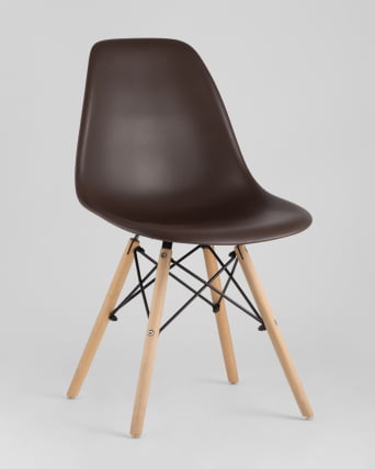 Стул Еамес ДСВ 4 шт. Коричневый / Eames DSW_3