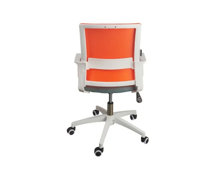 Кресло офисное Бит LB белый пластик Оранжевый_3