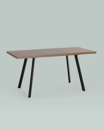 Стол обеденный раскладной Plain раскладной 116-158*74 Дуб Ка/черный_3