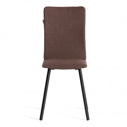 Стул обеденный La Rousse (2 шт. в упаковке) NEW, ткань рогожка, коричневый/черный, 3М7-147, 45х55х93 см_4