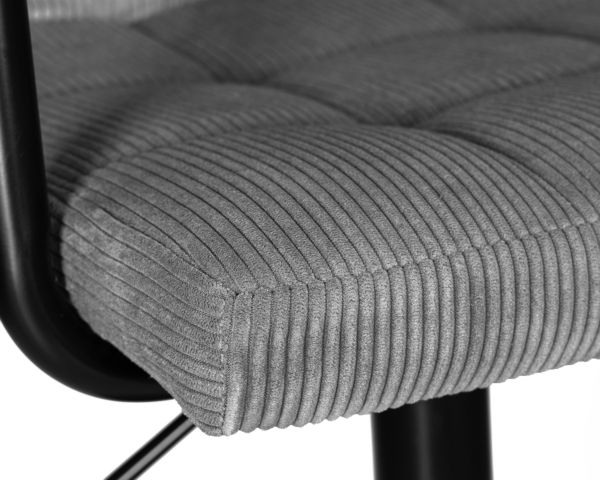 Стул барный DOBRIN KRUGER ARM BLACK (серый вельвет (LAR-E2041-25)) 2 шт_6