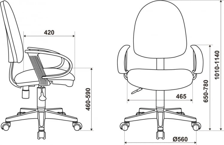 Кресло офисное Бюрократ CH-300 BLACK Черное_4