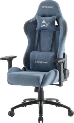 Кресло геймерское Everprof Ghost Ткань Синий_6