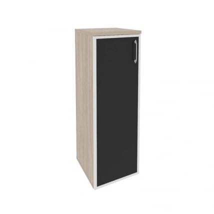 Шкаф средний узкий левый ONIX O.SU-2.4R(L) black Дуб Аттик_0